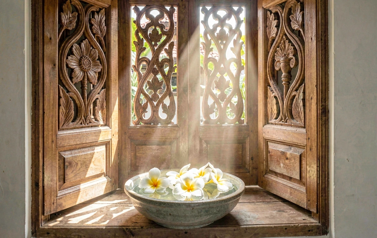 Atmospheric spa details